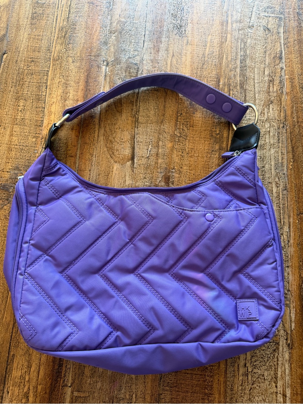 IHKWIP “The Zig Zag” quilted purple shoulder bag like new no issues stylish